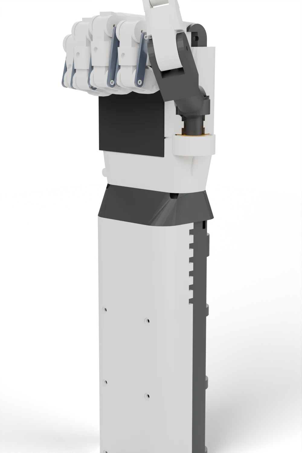 Robot hand closed in a fist